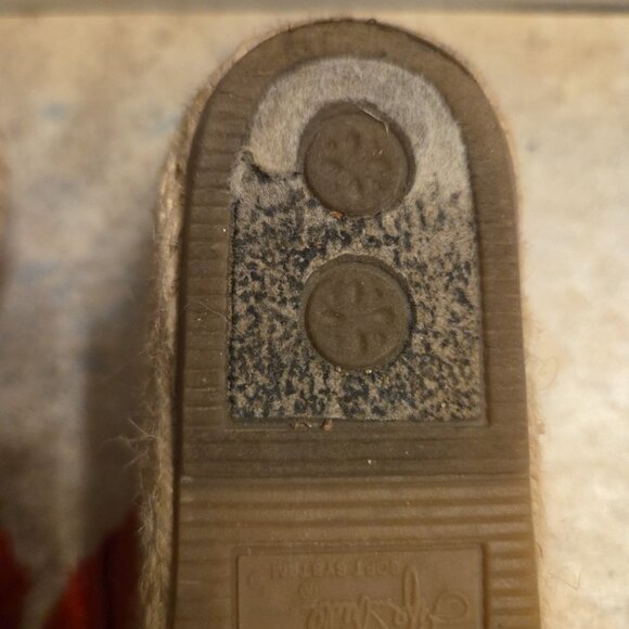 Size 9M Red Life Stride Slides Wedges BLOOM Flower Shoes - Picture 10 of 11